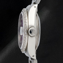 Afbeelding in Gallery-weergave laden, Rolex Datejust 6916 26mm Paarse Diamanten Wijzerplaat Roestvrij Staal Oyster-armband Horloge
