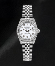 Afbeelding in Gallery-weergave laden, Rolex Datejust 6916 26mm Zilveren Jubileum Diamanten Wijzerplaat Roestvrij Staal Horloge
