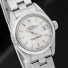 Afbeelding in Gallery-weergave laden, Rolex Datejust 6916 26 mm Zilverkleurige Wijzerplaat met Streepindexen Roestvrij Staal Oyster-armband Horloge
