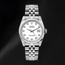 Afbeelding in Gallery-weergave laden, Rolex Datejust 6916 26mm Witte Diamanten Wijzerplaat Roestvrij Staal Horloge
