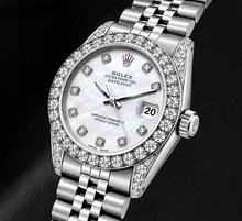 Afbeelding in Gallery-weergave laden, Rolex Datejust 6916 26mm Witte Parelmoer Diamanten Wijzerplaat Roestvrij Staal Horloge
