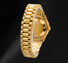 Afbeelding in Gallery-weergave laden, Rolex Datejust 69178 26mm Zwarte Diamanten Wijzerplaat Geelgoud Horloge
