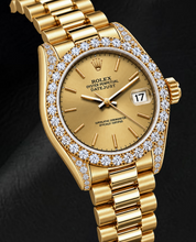 Afbeelding in Gallery-weergave laden, Rolex Datejust 69178 26mm Champagne Wijzerplaat met Streepindexen Geelgoud Horloge
