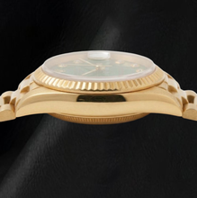 Afbeelding in Gallery-weergave laden, Rolex Datejust 69178 26mm Groene Diamanten Wijzerplaat Geelgoud Horloge
