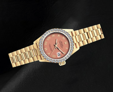 Afbeelding in Gallery-weergave laden, Rolex Datejust 69178 26mm Oranje Romeinse Wijzerplaat 18K Geelgoud Horloge
