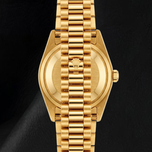 Afbeelding in Gallery-weergave laden, Rolex Datejust 69178 26mm Rode Diamanten Wijzerplaat Geelgoud President Band 18K Horloge
