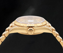 Afbeelding in Gallery-weergave laden, Rolex Datejust 69178 Champagne Wijzerplaat 26mm President Band Geelgoud Horloge 18k
