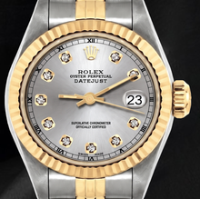 Afbeelding in Gallery-weergave laden, Rolex Datejust 6917 Zilveren Diamanten Wijzerplaat 26mm Tweekleurig Horloge
