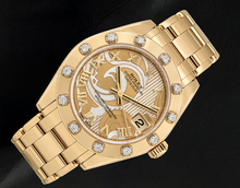 Afbeelding in Gallery-weergave laden, Rolex Datejust 81318 34mm Champagne Parelmoer Wijzerplaat met Romeinse Cijfers Geelgoud Horloge 18K

