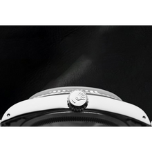 Afbeelding in Gallery-weergave laden, Rolex Datejust Horloge met Zwarte Diamanten Wijzerplaat en Roestvrij Stalen Oyster-armband
