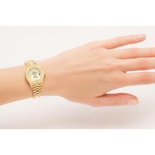 Afbeelding in Gallery-weergave laden, Rolex Datejust Jaar 2003 Wit Parelmoer Diamant Wijzerplaat 26 mm Geel Goud Dameshorloge
