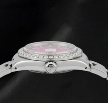 Afbeelding in Gallery-weergave laden, Rolex Datejust Roze Diamanten Wijzerplaat 6916 26mm Roestvrij Staal Horloge
