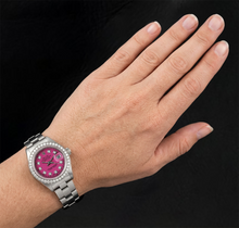 Afbeelding in Gallery-weergave laden, Rolex Datejust Roze Diamanten Wijzerplaat 6916 26mm Roestvrij Staal Horloge
