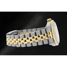 Afbeelding in Gallery-weergave laden, Rolex Datejust Roze Parelmoer Diamant Wijzerplaat 31 mm Tweekleurig Horloge
