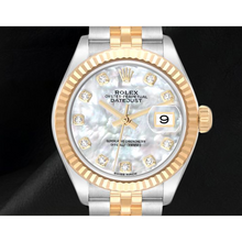 Afbeelding in Gallery-weergave laden, Rolex Datejust Tweekleurig 28 mm Parelmoer Diamant 279173 Dameshorloge
