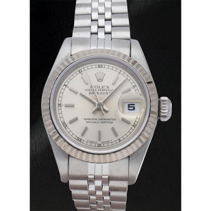 Rolex Datejust Zilveren Wijzerplaat 31 mm Roestvrijstalen Horloge