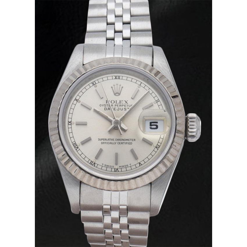 Rolex Datejust Zilveren Wijzerplaat 31 mm Roestvrijstalen Horloge