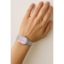 Afbeelding in Gallery-weergave laden, Rolex Datejust dameshorloge van roestvrij staal met roze wijzerplaat en 26 mm wijzerplaat
