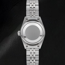 Afbeelding in Gallery-weergave laden, Rolex Datejust dameshorloge van roestvrij staal met roze wijzerplaat en 26 mm wijzerplaat
