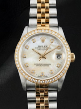 Afbeelding in Gallery-weergave laden, echte diamant 0.20karaat watch vooraanzicht
