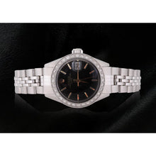 Afbeelding in Gallery-weergave laden, Rolex Datum zwarte Stok wijzerplaat horloge
