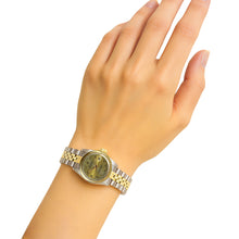 Afbeelding in Gallery-weergave laden, Rolex Datumhorloge Dames Rolex Arabische wijzerplaat tweekleurig P1
