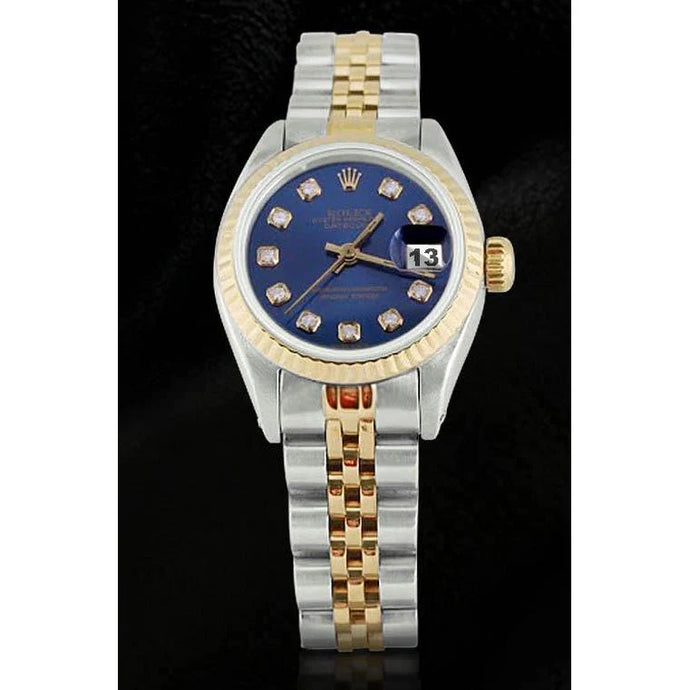 blauwe diamanten wijzerplaat Rolex