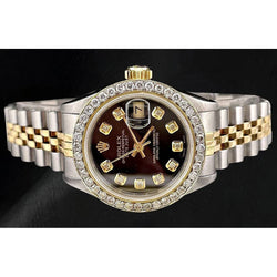 Rolex Datumjust 26 mm 18k goud- en staal dameshorloge