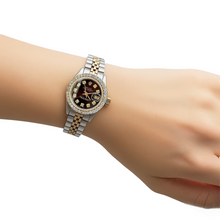 Afbeelding in Gallery-weergave laden, Rolex Datumjust 26 mm 18k goud- en staal dameshorloge P1
