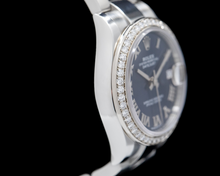 Afbeelding in Gallery-weergave laden, Rolex Datumjust 31 blauw Roman Oester roestvrijstalen dameshorloge
