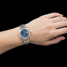 Afbeelding in Gallery-weergave laden, Rolex Datumjust 31 blauw Roman Oester roestvrijstalen dameshorloge P3
