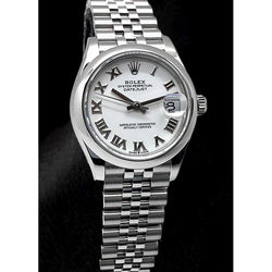 Rolex Datejust 31 Wit Romeins Jubilee Staal Dameshorloge