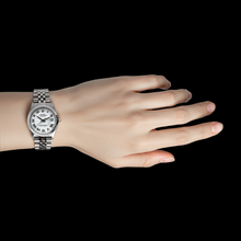 Afbeelding in Gallery-weergave laden, Rolex Datumjust 31 dameshorloge van wit Romeins jubileumstaal P7
