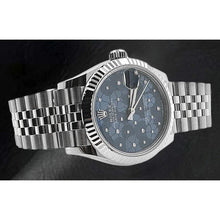 Afbeelding in Gallery-weergave laden, jubileum blauw diamanten Rolex
