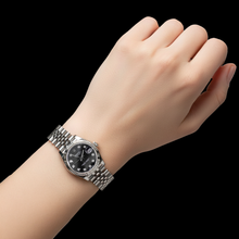 Afbeelding in Gallery-weergave laden, Rolex Datumjust 31 mm dameshorloge met diamanten stippenjubileum van roestvrij staal P4
