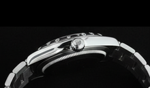 Afbeelding in Gallery-weergave laden, Rolex Datumjust 31 mm dameshorloge van roestvrij staal met zwarte Romeinse diamant
