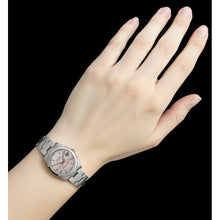 Afbeelding in Gallery-weergave laden, Rolex Datumjust 31mm roestvrijstalen dameshorloge met roze index
