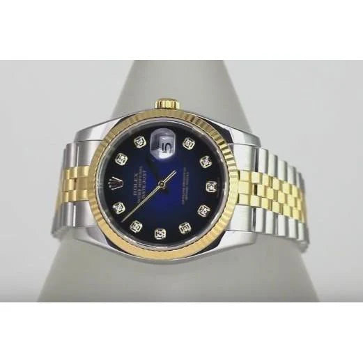 diamanten wijzerplaat Datumjust Rolex