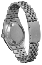 Afbeelding in Gallery-weergave laden, Rolex Datumjust Dameshorloge Zwarte Wijzerplaat rand roestvrij staal Jubileum Armband
