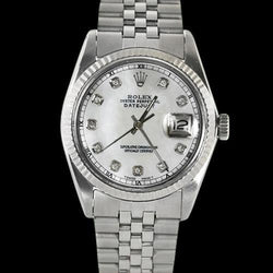 Rolex Datumjust Herenhorloge Met Diamanten Uurmarkeringen SNELLE INSTELLING
