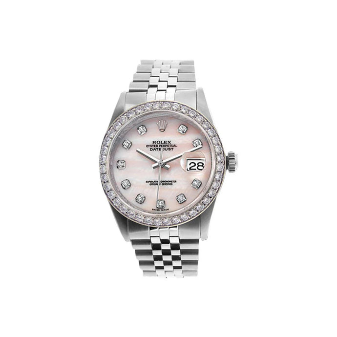 Rolex Datumjust Herenhorloge Parelmoer Roze Dweil snel ingesteld
