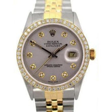 Afbeelding in Gallery-weergave laden, diamanten wijzerplaat diamanten rand Rolex
