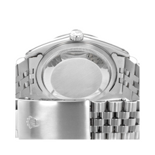 Afbeelding in Gallery-weergave laden, Rolex Datumjust Rolex-horloge met roze Romeinse wijzerplaat, gecanneleerde lunette roestvrij staal Jubileum, snel ingesteld
