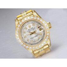Afbeelding in Gallery-weergave laden, Rolex bevroren diamanten dameshorloge
