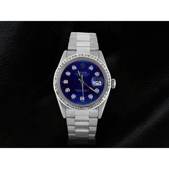 Rolex Datumjust blauwe diamant