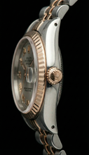 Afbeelding in Gallery-weergave laden, Rolex Datumjust dameshorloge Roestvrij staal en geelgoud Gecanneleerde lunette

