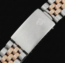 Afbeelding in Gallery-weergave laden, Rolex Datumjust dameshorloge Roestvrij staal en geelgoud Gecanneleerde lunette
