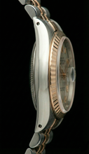 Afbeelding in Gallery-weergave laden, Rolex Datumjust dameshorloge Roestvrij staal en geelgoud Gecanneleerde lunette

