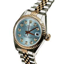 Afbeelding in Gallery-weergave laden, blauwe diamanten wijzerplaat Rolex
