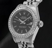 Afbeelding in Gallery-weergave laden, Rolex Datumjust dameshorloge met diamanten rand Datumjust
